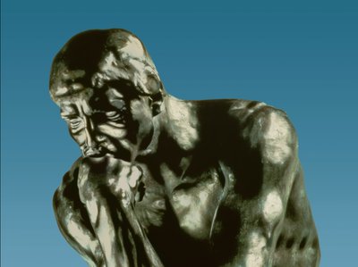 The Thinker (detail) by Auguste Rodin